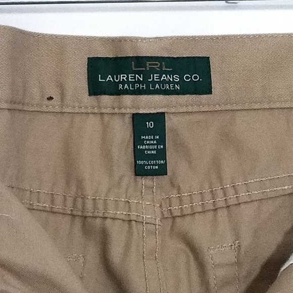 **SOLD** Ralph Lauren Tan Classic Mid-calf Capri - Picture 3 of 6